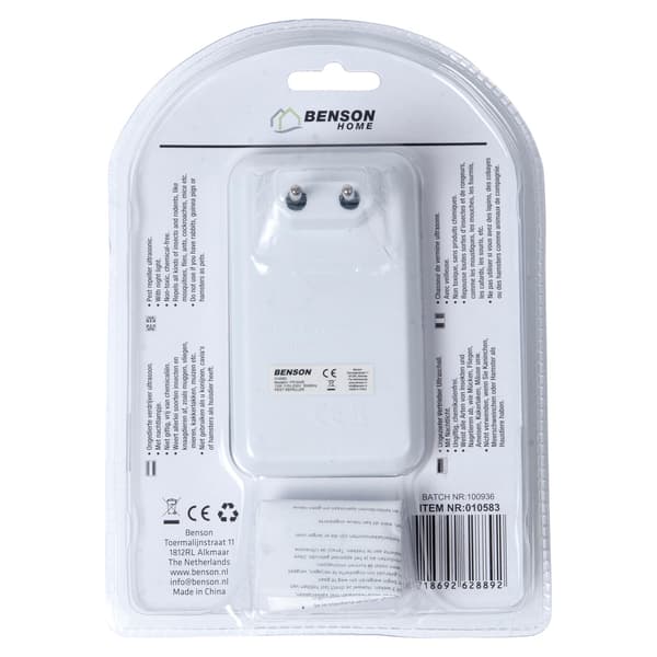 Ultralydsrepeller med LED-indikator