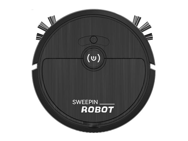 Robotdammsugare med Moppfunktion - Städrobot Svart