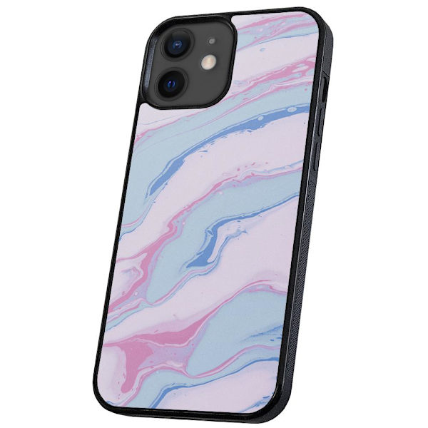 iPhone 12/12 Pro - Deksel/Mobildeksel Marmor Multicolor
