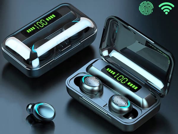 Trådløse Ørepropper med Powerbank - Bluetooth