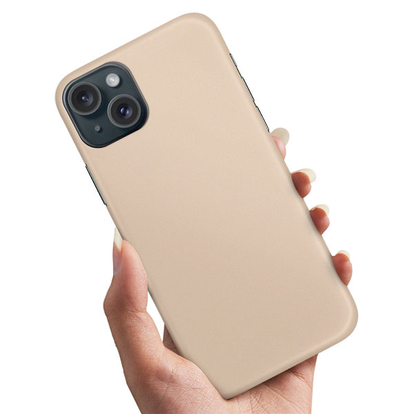 iPhone 15 Plus - Skal/Mobilskal Beige