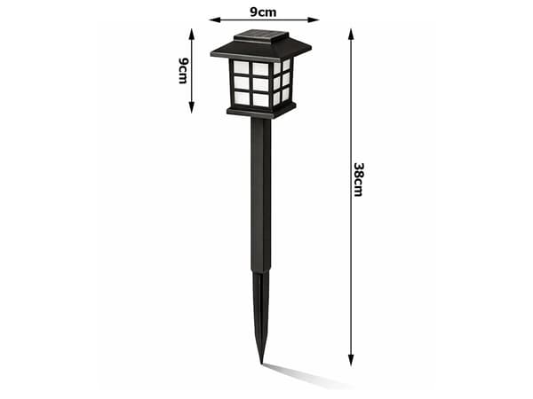 Solcellslampor 6 st LED med skymningssensor