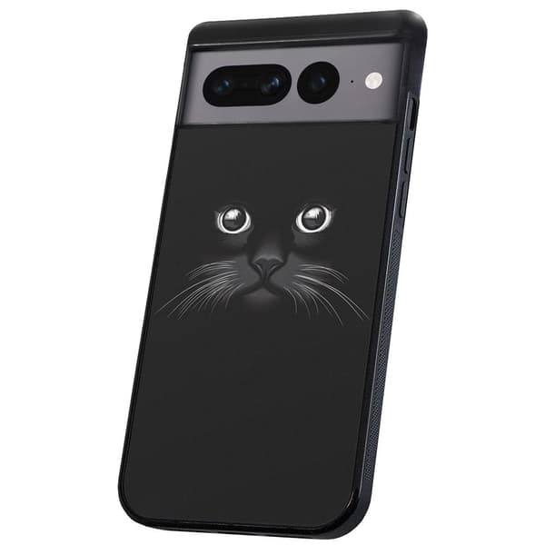 Google Pixel 7 Pro - Deksel/Mobildeksel Svart Katt