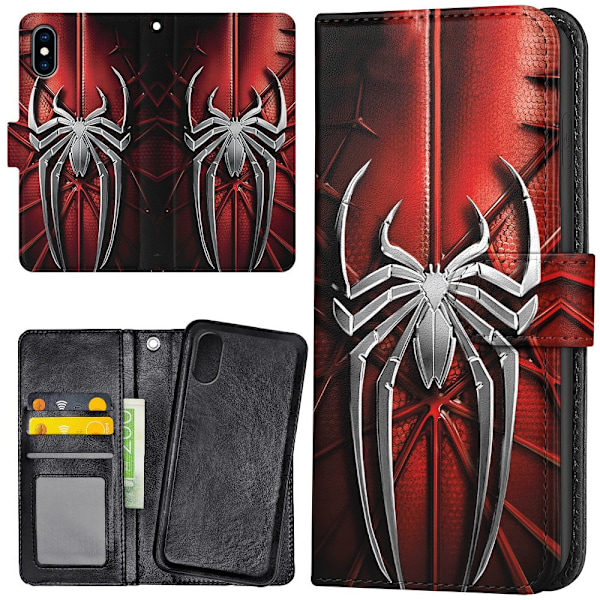 iPhone XR - Lompakkokotelo/Kuoret Spiderman
