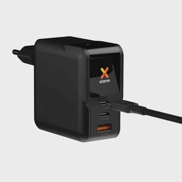 Xtorm 140W GaN3 NextGen Hemladdare USB-C/C/A GRS Svart