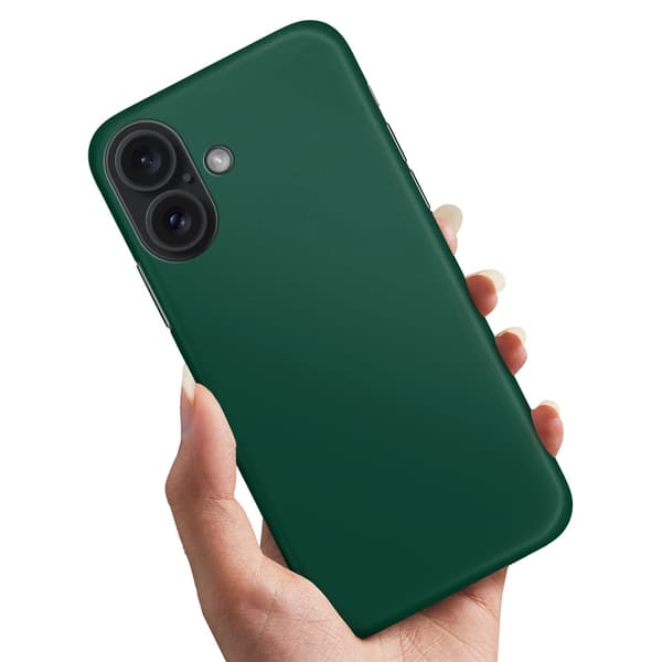 Kuoret / Suojakuoret iPhone 16 - Tummanvihreä