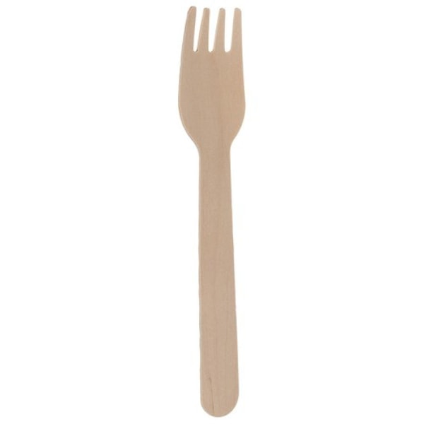 100-Pak - Trebestikk / Gafler – Engangsbestikk Tree