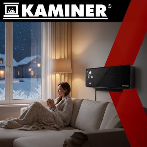 Fläktkonvektor / Vägghängt Element - 2000W Svart