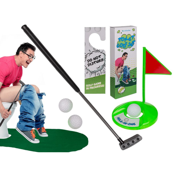 Toalettgolf - Golf till Badrum - Minigolf Grön