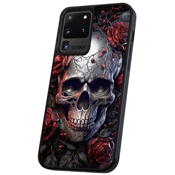 Samsung Galaxy S20 Ultra - Kuoret/Suojakuori Skull Roses