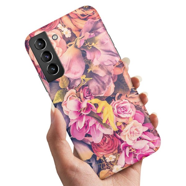 Samsung Galaxy S21 FE 5G - Cover/Mobilcover Roses Multicolor