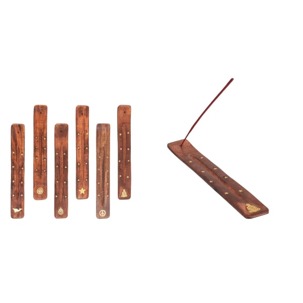 Puinen suitsukepidike - Suitsuteline Brown Endast hållare