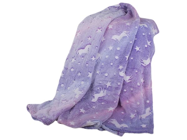 Teppe med Selvlysende Stjerner - 150x200cm Purple