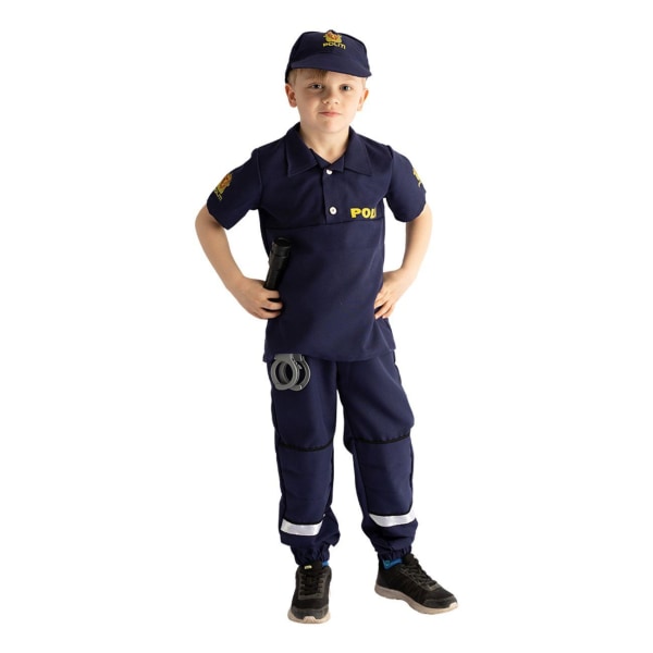 Norsk Politi Barn Kostyme Blue S