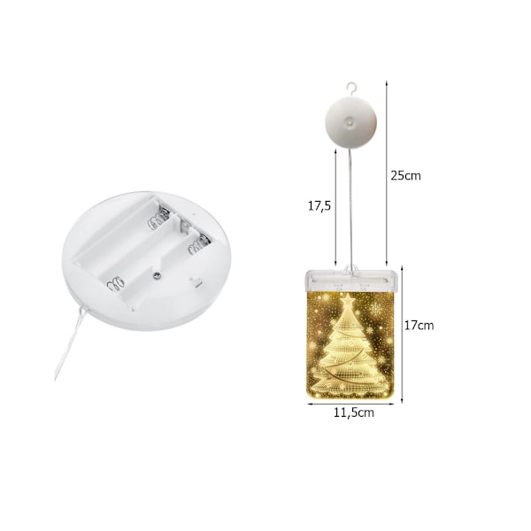 Jul LED-lampa Fönster