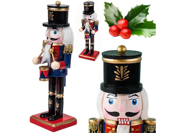 Nötknäppare trä - Dekorativ julfigur i klassisk stil