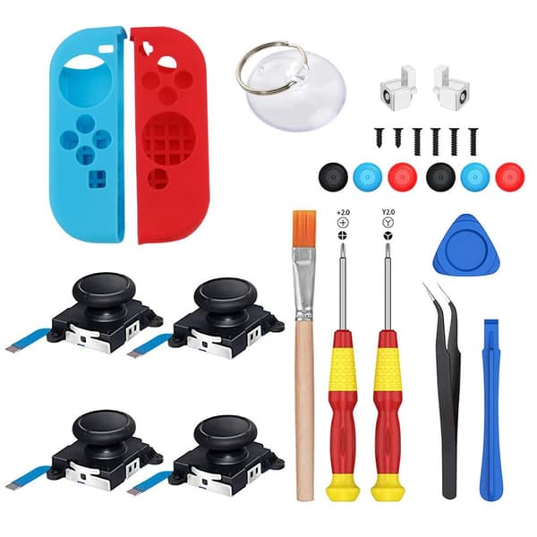 Reparationssats 25-delar – Kompatibel med Nintendo Switch multifärg
