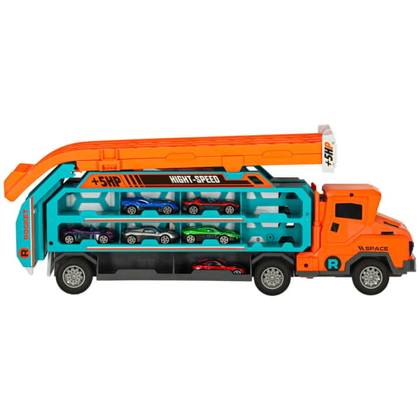 Leksaksbil Biltransport Orange