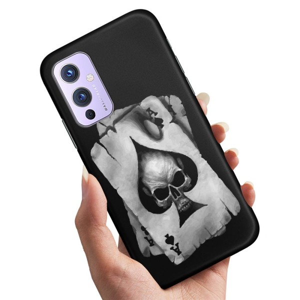 OnePlus 9 - Cover/Mobilcover Dødningehoved Kortspil