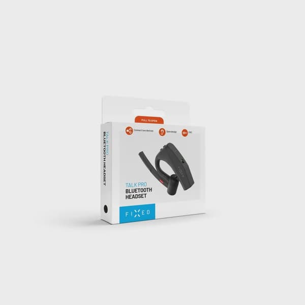 FIXED Talk Pro Trådlös Open-Ear Mono Headset med ENC Svart