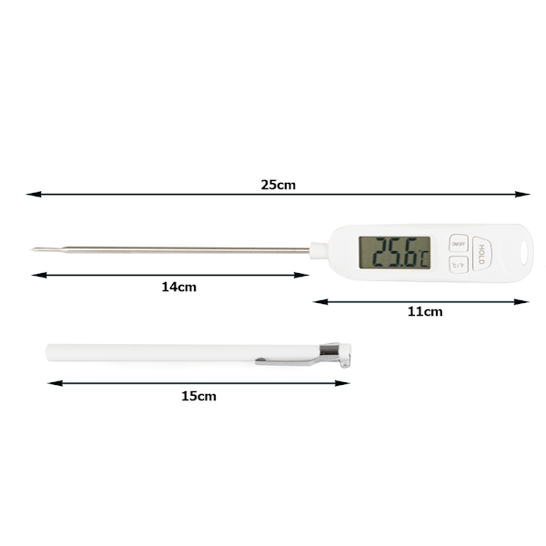 Lcd digital kökstermometer vinköttsond