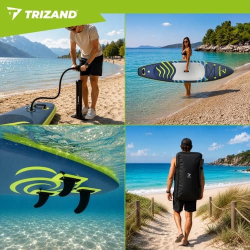SUP-bräda med Accessoarer / Uppblåsbar Paddelbräda - 320 cm