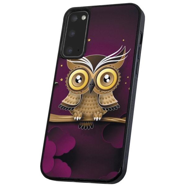 Samsung Galaxy S9 - Cover/Mobilcover Lysbrun Ugle