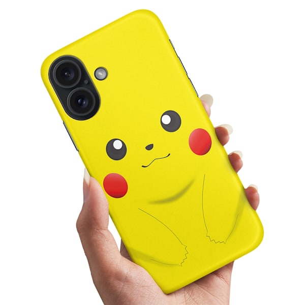 iPhone 16 Plus - Deksel/Mobildeksel Pikachu / Pokemon