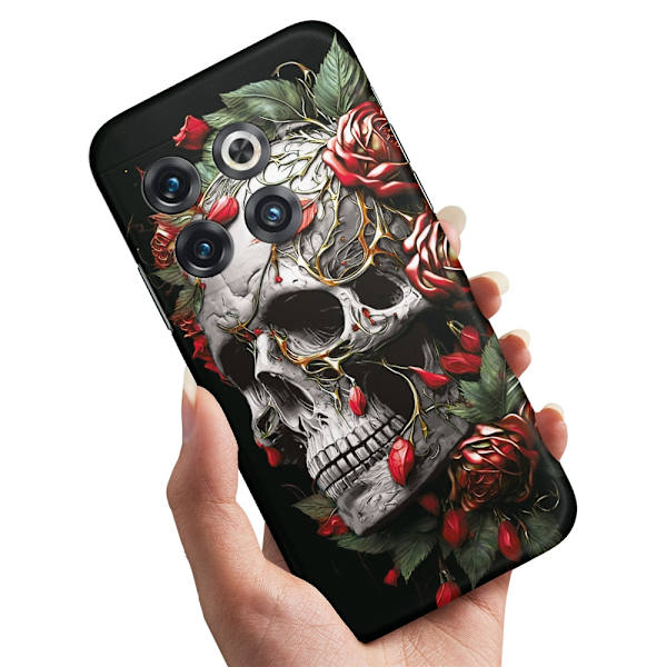 OnePlus 10T - Skal/Mobilskal Skull Roses