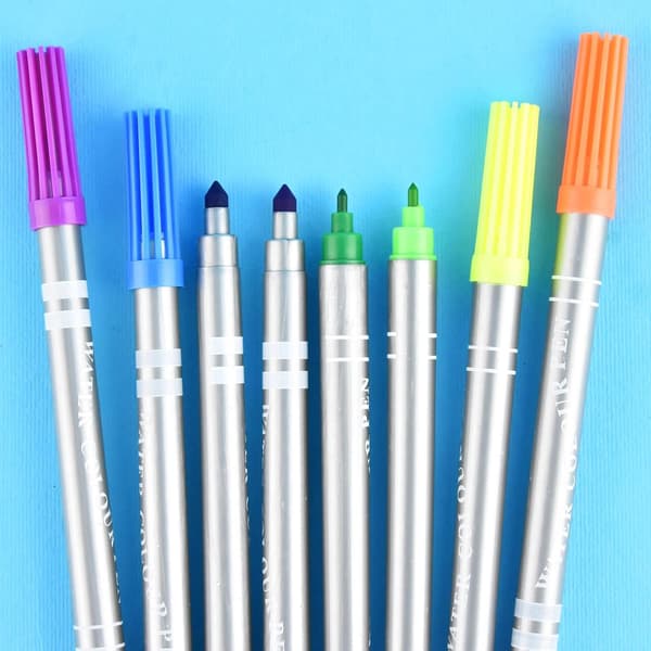 Tusjpenner med Dobbelsidig Spiss - 12-Pak Multicolor