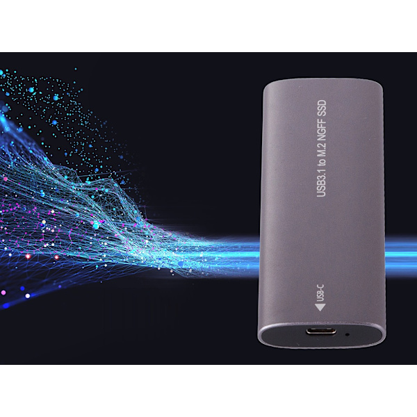 USB 3.1-kabinett för intern M.2 SSD Silver