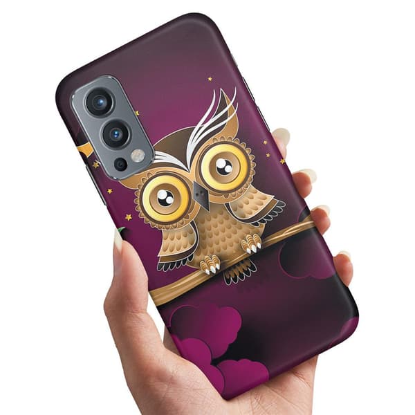 Deksel / Mobildeksel til OnePlus Nord 2 5G - Lysbrun Ugle