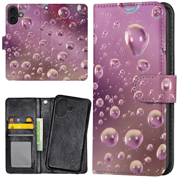 iPhone 16 - Plånboksfodral/Skal Bubblor