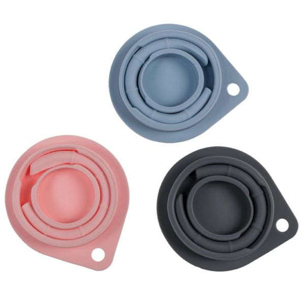 Silikonmugg med Sugrör / Hopfällbar Resemugg - Silikon Mugg Multicolor