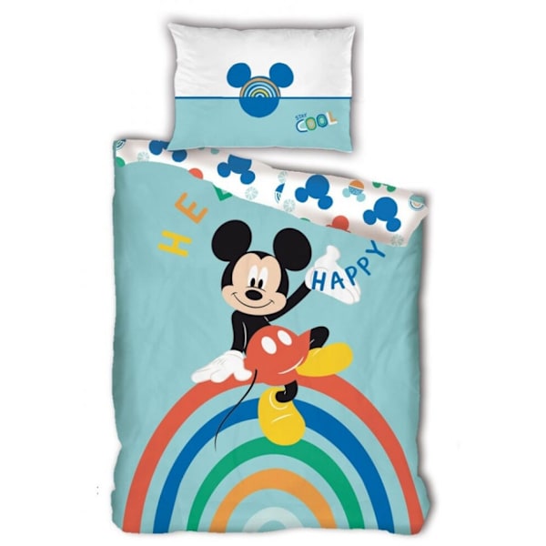 Disney Musse Pigg Happy sängkläder set 140×200 cm, 63×63 cm mikrofiber