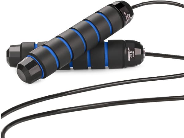 Hopprep med Kullager - Speed Rope Blå