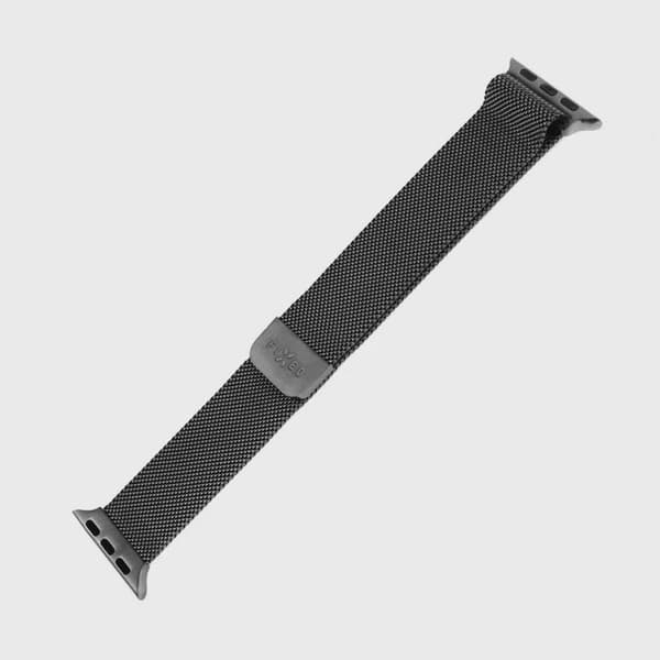 FIXED Mesh metallrem för Apple Watch 42/44/45/49mm Svart