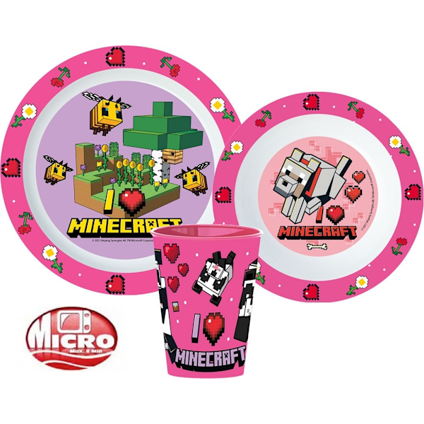 Minecraft middagssats, mikropartikelsats, kopp 260 ml