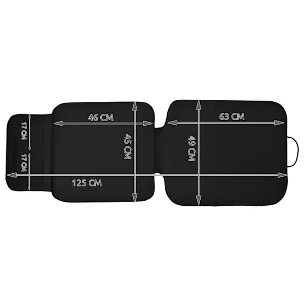 Istuinsuoja autoon - Suojaa istuimen kulumiselta Black