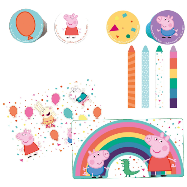 Peppa Pig konfetti skrivset (16 delar)