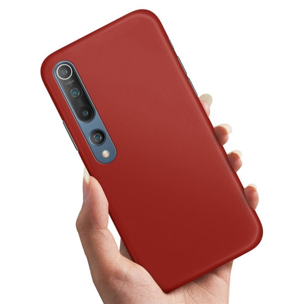 Xiaomi Mi 10/10 Pro - Cover/Mobilcover Mørkrød Dark red