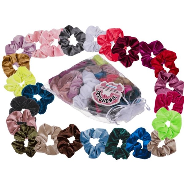 4-Pak - Scrunchie – Hårbånd Multicolor
