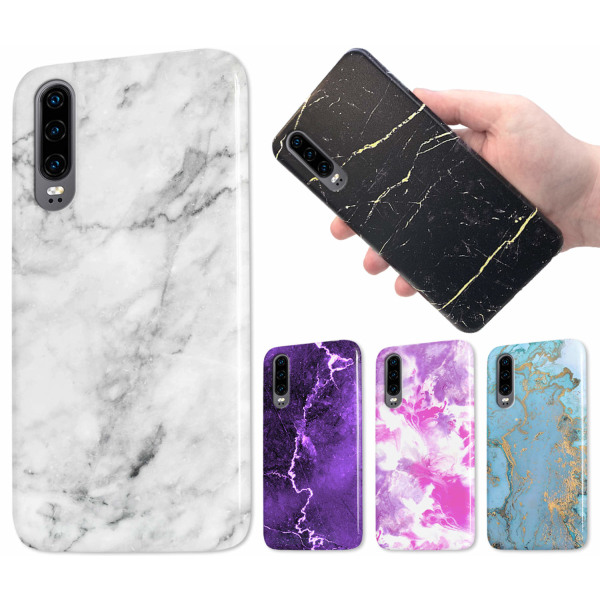 Huawei P30 - Cover/Mobilcover Marmor MultiColor 12