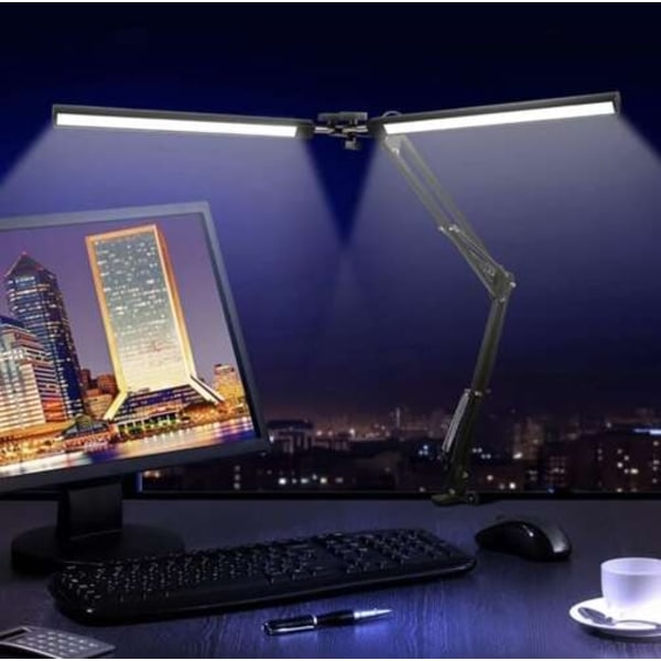 Skrivbordslampa med Stativ & Fäste - LED