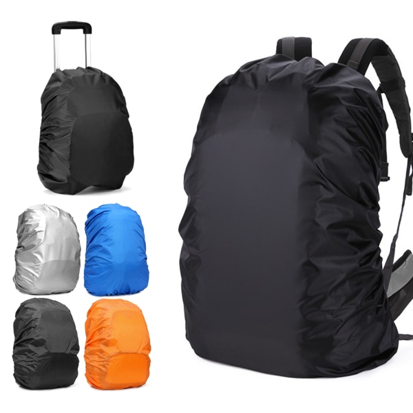 Regnbetræk til rygsæk / kuffert / betræk til taske - Medium Black S  (30-40L) dc73 | Black | S (30-40L) | Fyndiq
