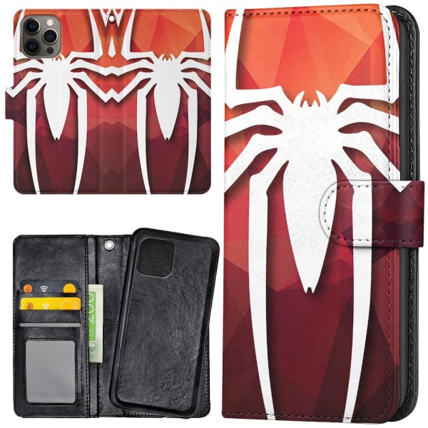 iPhone 13 Pro - Lommebokveske Spider-Man-symbol Multicolor