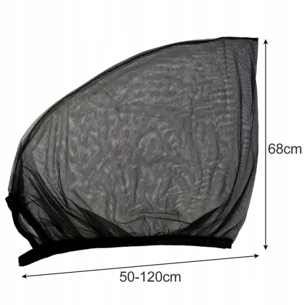 2-Pack - Solskydd / Myggnät för Bil - Fäst över bildörren multifärg