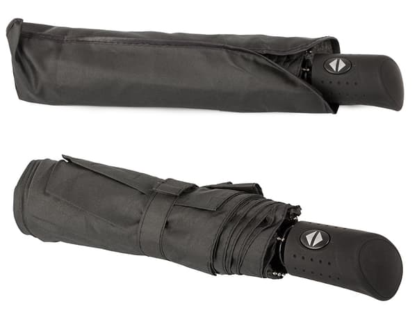 Paraply hopfällbart paraply automatisk svart unisex