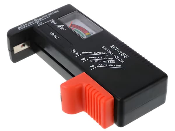 Batteritestare analog för AA AAA 9V C D