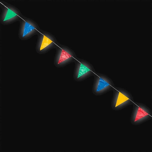 Lippuseppele LED-valoilla - 3 metriä Multicolor